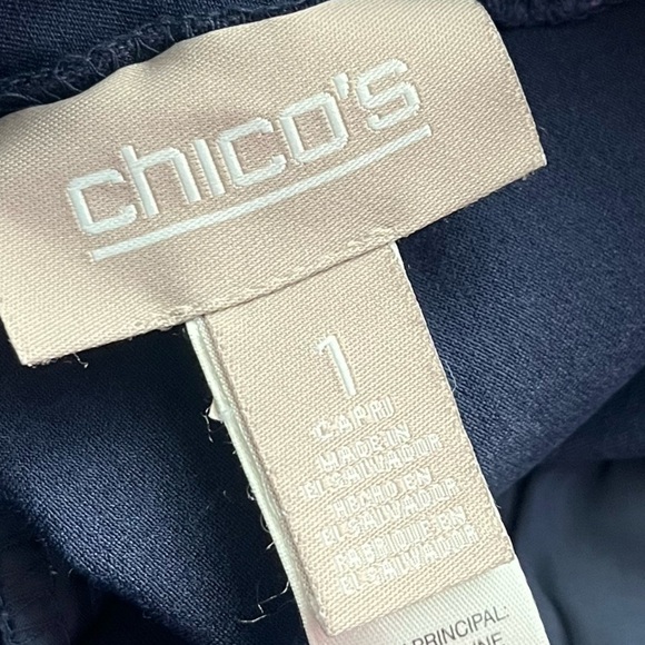 Chico’s • Navy Trouser Capri Pants - Picture 5 of 5